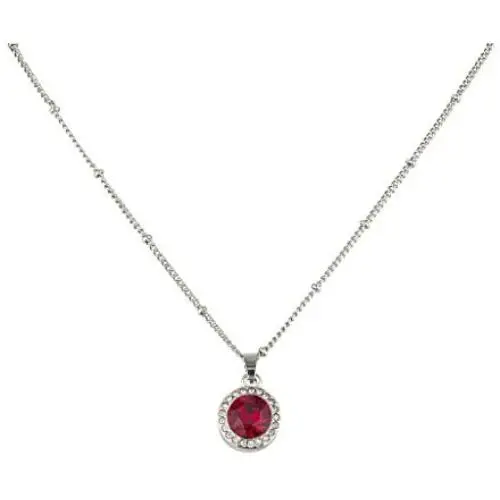 LUX ACCESSORIES Small Simple Birthstone Necklace Set for Women Girls LUX ACCESSORIES Small Simple Birthstone Necklace Set for Women Girls