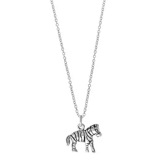 Boma Jewelry Sterling Silver Zebra Necklace, 18 Inches Boma Jewelry Sterling Silver Zebra Necklace, 18 Inches