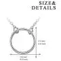 YFN 925 Sterling Silver Karma Choker Necklace Open Circle Choker Necklace for Women Jewelry Gifts