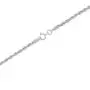 Nuragold 14k White Gold 1.5mm Rope Chain Diamond Cut Womens Lightweight Pendant Necklace, 14'' 16'' 18'' 20'' 22'' 24'' 26''