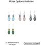 YoTreasure 1.65'' Labradorite Blue Topaz Sterling Silver Dangle Earrings