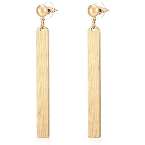 Uni-J 2PCS Drop Dangle Earrings - Geometric Jewelry - Geometric Dangle Pendant Earrings - Vertical Bar Pendant Piercing Earrings Uni-J 2PCS Drop Dangle Earrings - Geometric Jewelry - Geometric Dangle Pendant Earrings - Vertical Bar Pendant Piercing Earrings