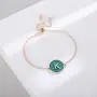 Ascona Gold Initial Bracelet for Women Girl Letter Personalized Bracelet Stone Turquoise Adjustable Slide Chain, Letters A-Z Ascona Gold Initial Bracelet for Women Girl Letter Personalized Bracelet Stone Turquoise Adjustable Slide Chain, Letters A-Z