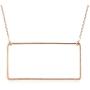 RIAH FASHION Dainty Geometric Simple Charm Necklace - Minimal Pendant Delicate Chain Triangle, Square, Octagon, Circle, Bar Valentines Mothers Day Gift Jewelry