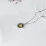 Sunflower Urn Locket Necklace S925 Sterling Silver Cremation Jewelry for ashes - Always With You Memorial Keepsake Sunflower Jewelry Gifts for Family Members Pets