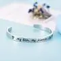 Army Mom Bracelet My Son My Soldier My Hero Navy Air Force Military Jewelry Stainless Steel Polished 1/4”6'' Inches 1 Pack