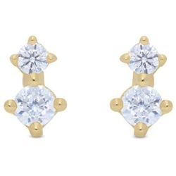 Highstreet Solid Real 14K Gold Stud Earrings| Hypoallergenic for all day wear | Multiple Fashion Styles and Trends for all occasions