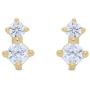 Highstreet Solid Real 14K Gold Stud Earrings| Hypoallergenic for all day wear | Multiple Fashion Styles and Trends for all occasions