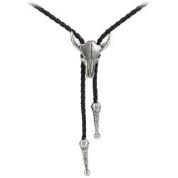 AZORA Western Cowboy Bolo Tie Men Leather Necktie Rope Cord Pendant Necklace Braided Jewelry for Men Kids Boy Girl
