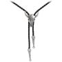 AZORA Western Cowboy Bolo Tie Men Leather Necktie Rope Cord Pendant Necklace Braided Jewelry for Men Kids Boy Girl