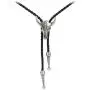 AZORA Western Cowboy Bolo Tie Men Leather Necktie Rope Cord Pendant Necklace Braided Jewelry for Men Kids Boy Girl