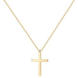 Mevecco Gold Dainty Cross Necklace 14K Gold Plated Cute Shark Tooth Evil Eye Snake Bar Opal Goddes Sun Coin Anchor Pendant Simple Minimalist Delicate Handmade Boho Personalized Necklace Gift