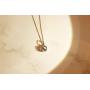 Gin & Grace 10K White Gold Natural Diamond (I1,I2) & Genuine Blue Aquamarine Pendant for Women