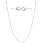 Sea of Ice Sterling Silver 1mm Round Cable Chain Necklace for Women, Girls, Men 14'' - 36''