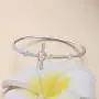 BEKECH Christian Cross Bracelet Engraved Bible Verse Joshua 1:9 Crystal Cross Bangle Bracelet Religious Jewelry Gift for Women Girls BEKECH Christian Cross Bracelet Engraved Bible Verse Joshua 1:9 Crystal Cross Bangle Bracelet Religious Jewelry Gift for Women Girls