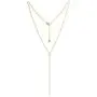 18K Gold Chain Y-shaped Necklace with Cultured Freshwater Pearl and Bar Pendant Minimalist Layering Jewelry for Women Girls 18K Gold Chain Y-shaped Necklace with Cultured Freshwater Pearl and Bar Pendant Minimalist Layering Jewelry for Women Girls