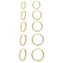 Hoop Earring 14K White Gold Plated S925 Sterling Silver Endless Small Hoop Earring Set for Cartilage Nose Lip Rings 8mm-16mm