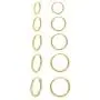 Hoop Earring 14K White Gold Plated S925 Sterling Silver Endless Small Hoop Earring Set for Cartilage Nose Lip Rings 8mm-16mm Hoop Earring 14K White Gold Plated S925 Sterling Silver Endless Small Hoop Earring Set for Cartilage Nose Lip Rings 8mm-16mm