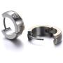 TGNEL Titanium Small Circle Huggie Hoop Earrings for Men Hypoallergenic Piercing Body Jewelry for Sensitive Ear