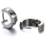 TGNEL Titanium Small Circle Huggie Hoop Earrings for Men Hypoallergenic Piercing Body Jewelry for Sensitive Ear