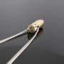 9mm Luger Bullet Jewelry Necklace Hand Polished Brass and Copper Finish