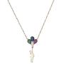 Absent Design Flying Balloon Necklace for Teen Girls | Unique Jewelry for Women | Multicolor Necklace with Flying Balloon Pendant for Girlfriend.
