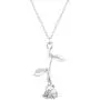 Tanhu 5 Pack Rose Gold Maple Leaf Black Fringe Silver Vintage 3D Rose Flower Pendant Necklace Lovers Birthday Friendship Jewelry Gift