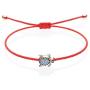 Handmade Adjustable String Sea Turtle Bracelet for Women I Red, Blue, Black Braided String I