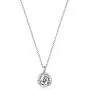 Sterling Silver Rose Necklace Round-Cut Sparkle Swarovski Zirconia Pendant Necklace Sterling Silver Rose Necklace Round-Cut Sparkle Swarovski Zirconia Pendant Necklace