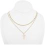 HAWSON Tiny Cross Necklace, 18K Gold Necklace for Girls, Imitation Pearls Cross Pendant, Layered Necklaces for Women, Dainty Necklace, Small Delicate Necklace, Charm Chokers for Lovers Gifts
