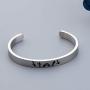 WUSUANED Inspirational Christianity Cuff Bracelet He Came He Died He Arose He Ascended He is Coming Back Religious Gift