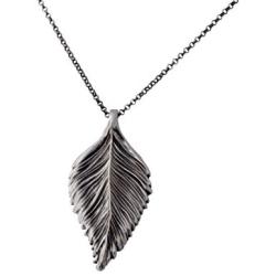 Paz Creations .925 Sterling Silver Leaf Necklace, Made in Israel