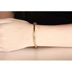 OPK Bangle Bracelets for Women Fashion Classical 18k Gold Plating Copper Jewelry Gifts for Ladies OPK Women bangles Bangle Bracelets for Women bracelet for womenFashion bracelet for women Classical 18k Gold Plating Copper cuff bangle bracelets for women c