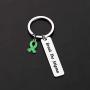 Gzrlyf Mental Health Awareness Keychain Break The Stigma Inspirational Gifts Green Awareness Support