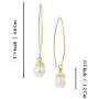 14k Gold-Filled Hand Wrapped Teardrop Cultured Pearl Long Wire Threader Earrings Bridal Wedding Jewelry 14k Gold-Filled Hand Wrapped Teardrop Cultured Pearl Long Wire Threader Earrings Bridal Wedding Jewelry