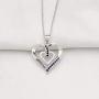 KUIYAI Back The Blue Necklace Police Wife Mom Gift Thin Blue Line Necklace Deputy Wife Jewelry Support Law Enforcement Gift
