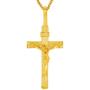 Lifetime Jewelry INRI Crucifix 24k Gold Plated Cross Necklace for Women & Men
