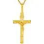 Lifetime Jewelry INRI Crucifix 24k Gold Plated Cross Necklace for Women & Men Lifetime Jewelry INRI Crucifix 24k Gold Plated Cross Necklace for Women & Men