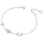 925 Sterling Silver Bracelet 14K Gold Plated Italian Bead Charm Link Chain Diamond Bracelet for Women Teen Girls
