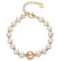 Freshwater Pearl Bracelets Cultured Pearl 14K Gold Filled Bracelet with Adjustable Chain Jewelry Gift for Women Wife Girls Mother
