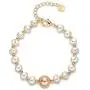 Freshwater Pearl Bracelets Cultured Pearl 14K Gold Filled Bracelet with Adjustable Chain Jewelry Gift for Women Wife Girls Mother