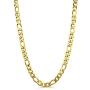 Life Time NECKLACE 3mm 4mm 7mm 8mm 10mm 12mm Gold Figaro Chain necklace for men women