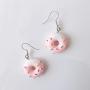 Cute Food Imitate Hamburger Banana Donut Ice Cream Dangle Stud Earrings Resin for Women Girls Jewelry