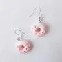 Cute Food Imitate Hamburger Banana Donut Ice Cream Dangle Stud Earrings Resin for Women Girls Jewelry