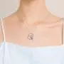 YFN Sterling Silver Lovely Pig Panda Sloth Owl Heart Pendant Necklace with Engraved Word Heart Necklace for Women