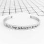 TOGON Safe Travels Bracelet Traveler Cuff Bracelet Gift for Pilot Flight Attendant Aviation Jewelry Safe Trip Wherever You go
