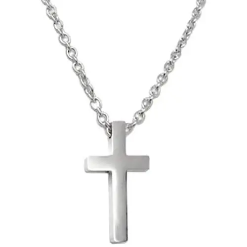 Loralyn Designs Small Mens Simple Stainless Cross Pendant Necklace 18, 20, 22, 24 or 30 Inch Chain Loralyn Designs Small Mens Simple Stainless Cross Pendant Necklace 18, 20, 22, 24 or 30 Inch Chain