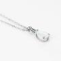 Opal Necklace Sterling Silver Teardrop Pendant October Birthstone Jewelry for Women 18 inch