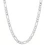 Verona Jewelers 925 Sterling Silver 5.5MM Mens Figaro Link Chain Necklace - Silver Figaro Link Necklace for Men, Sterling Silver Mens Necklace 20-30 (30)