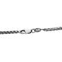 PZ Paz Creations 925 Sterling Silver Italian Box Chain for Men | 22'' Unisex Hypoallergenic Oxidized Brushed Matte Finish